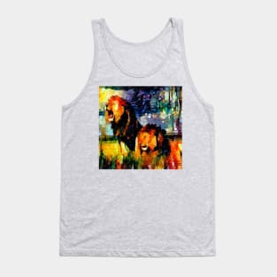 lion painting (leo art, lion king) Tank Top